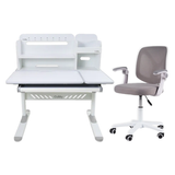 Комплект парта Cubby Nerine Grey и кресло Fundesk LST9 Grey с подлокотниками 221920-lst9-3фото