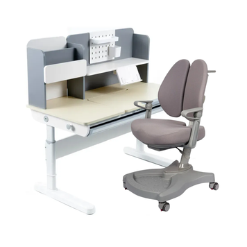 Комплект меблів Fundesk Ginepro Grey + дитяче крісло Fundesk Leone Grey 1345508фото