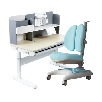 Комплект меблів Fundesk Ginepro Grey + дитяче крісло Fundesk Premio Blue 1345511фото