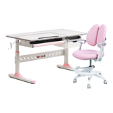 Парта-трансформер для підлітка Fundesk Fiore Pink + крісло Fundesk Ottimo Pink