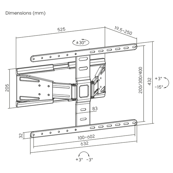 Кронштейн UniBracket Slim 64 Slim 64фото