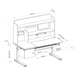 Комплект мебели Cubby Toru Grey + детское кресло Fundesk Premio Blue 1254011 фото 7