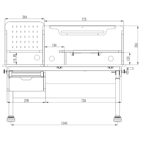 Парта FunDesk Ammi Grey + Крісло Fundesk SST3LS Grey 200344фото