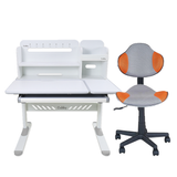 Комплект растущий для школьников парта Cubby Nerine Grey + стул для школьника FunDesk LST3 Orange-Grey