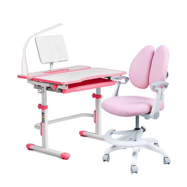 Детский комплект мебели парта Cubby Fressia Pink + кресло Fundesk Ottimo Pink 00440фото