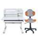 Комплект растущий для школьников парта Cubby Nerine Grey + стул для школьника FunDesk LST3 Orange-Grey 88085054 фото 1