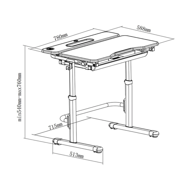 Детский комплект мебели парта Cubby Fressia Blue + кресло Fundesk Ottimo Blue 00441фото