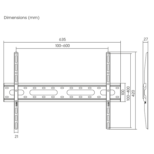 Кронштейн Brateck KL31-46F діагональ 37"-70" KL31-46Fфото
