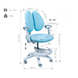 Детский комплект мебели парта Cubby Fressia Blue + кресло Fundesk Ottimo Blue 00441 фото 14