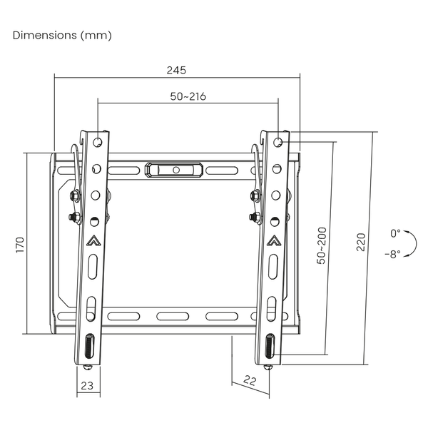 Кронштейн ITech PN2T діагональ 23"- 42" PN2Tфото