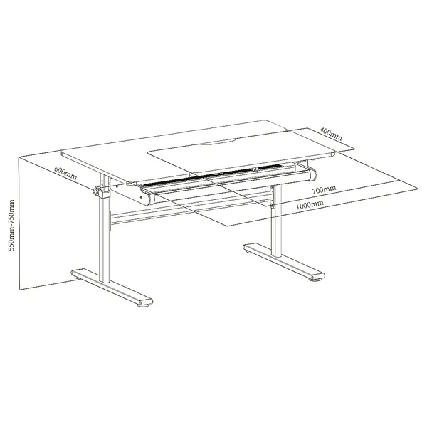 Комплект мебели Fundesk Dolore Grey + детское кресло Cubby Vetro Grey 178905фото