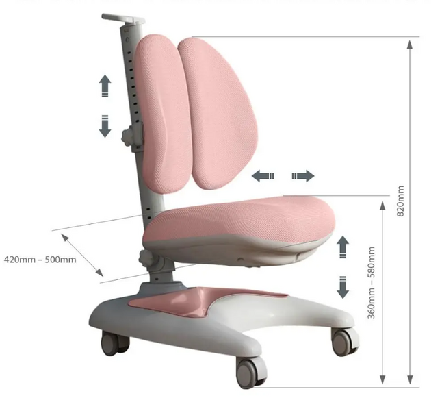 Комплект меблів Cubby Ammi Grey + дитяче крісло FunDesk Premio Pink 3695759фото
