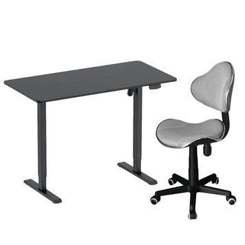 Стіл з електричним регулюванням висоти ITech White (MT12BB) та крісло FunDesk LST3 Grey MT12BB+LST3-Greyфото