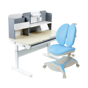 Комплект мебели Fundesk Ginepro Grey + детское кресло Cubby Bunias Blue 1345501фото