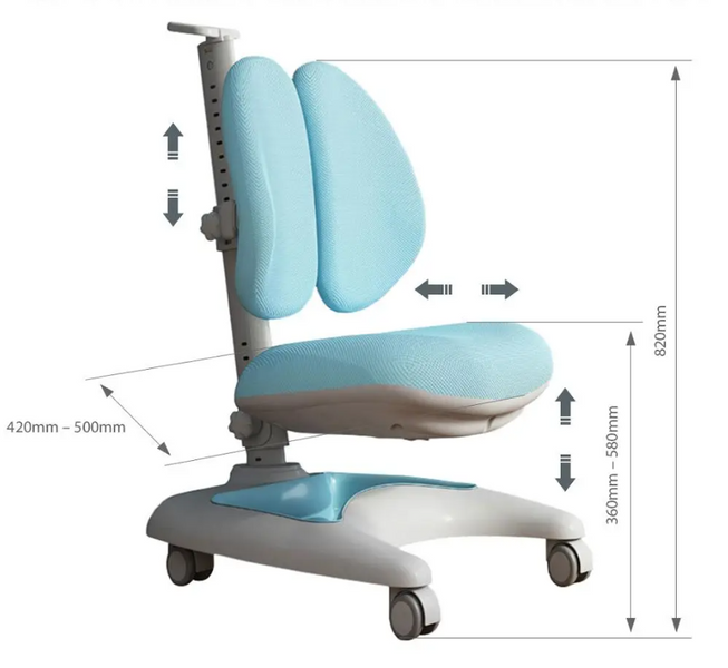 Комплект меблів Cubby Ammi Grey + дитяче крісло FunDesk Premio Blue 3695760фото