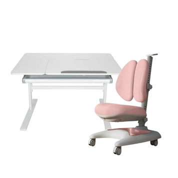 Комплект меблів Fundesk Dolore Grey + дитяче крісло Fundesk Premio Pink 178910фото