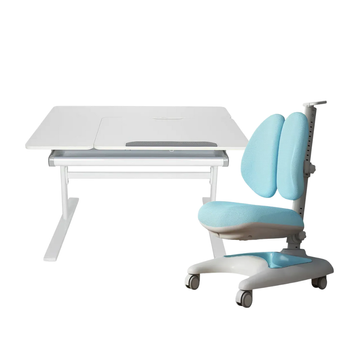 Комплект меблів Fundesk Dolore Grey + дитяче крісло Fundesk Premio Blue 178911фото