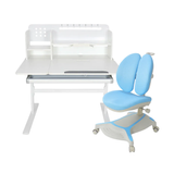 Комплект мебели Fundesk Dolore Plus Grey + детское кресло Cubby Bunias Blue