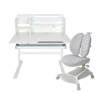 Комплект меблів Fundesk Dolore Plus Grey + дитяче крісло Cubby Bunias Grey 198902фото