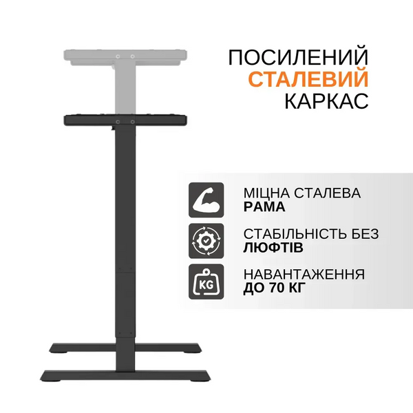 Комплект: електричний стіл ITECH MT12BB + комп&rsquo;ютерне крісло Aria MT12BB+Ariaфото