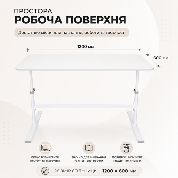 Дитяча парта Cubby Imparare Grey 7453031358795фото