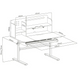 Комплект меблів Fundesk Dolore Plus Grey + дитяче крісло Cubby Vetro Grey 198905 фото 7
