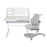 Комплект меблів Fundesk Dolore Plus Grey + дитяче крісло Fundesk Sorridi Grey