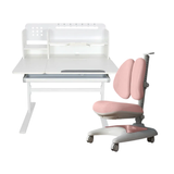 Комплект меблів Fundesk Dolore Plus Grey + дитяче крісло Fundesk Premio Pink