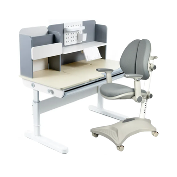 Комплект меблів Fundesk Ginepro Grey + дитяче крісло Cubby Magnolia Grey 1345503фото
