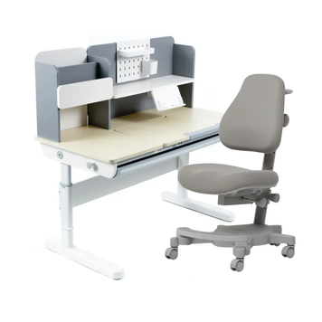 Комплект мебели Fundesk Ginepro Grey + детское кресло Cubby Solidago Grey 1345504фото