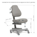 Комплект меблів Fundesk Ginepro Grey + дитяче крісло Cubby Solidago Grey 1345504 фото 13